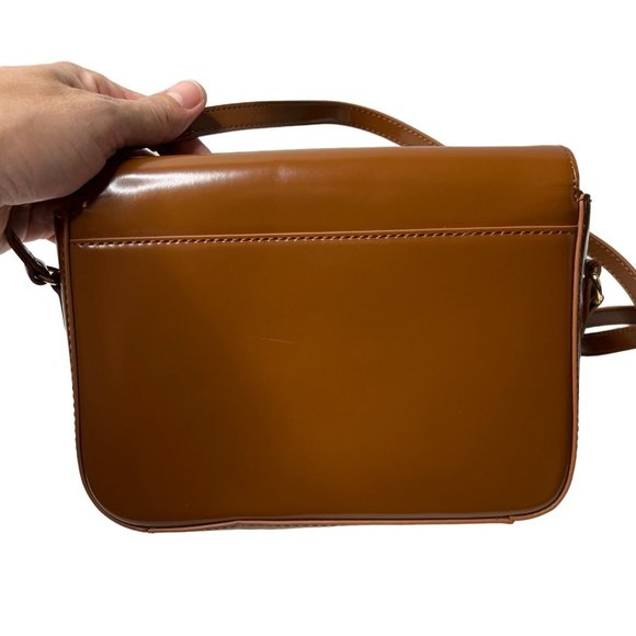 COPY - J.Crew Womens $198 Edie Italian Leather Bag Glazed Pecan BP508 Purse - Picture 4 of 10